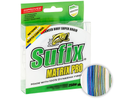 Плетеный шнур SUFIX MATRIX PRO WAX SHIELD Multicolor 250m 0.35mm Плетеный шнур SUFIX MATRIX PRO WAX SHIELD Multicolor 250m 0.35mm