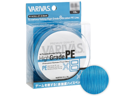 Плетеный шнур VARIVAS HIGH GRADE PE x8 OCEAN BLUE 150m 0.6 Плетеный шнур VARIVAS HIGH GRADE PE x8 OCEAN BLUE 150m 0.6
