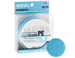 Плетеный шнур VARIVAS HIGH GRADE X4 150м. 0.6PE WATER BLUE Плетеный шнур VARIVAS HIGH GRADE X4 150м. 0.6PE WATER BLUE